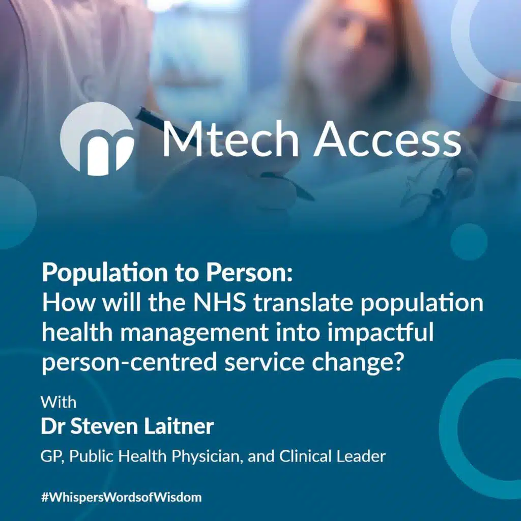 Population to Person: How will the NHS translate population health management into impactful, person-centred service change?