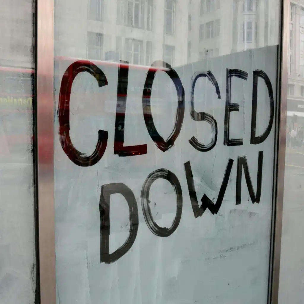 The closure of restaurants, cafes and bars nationwide