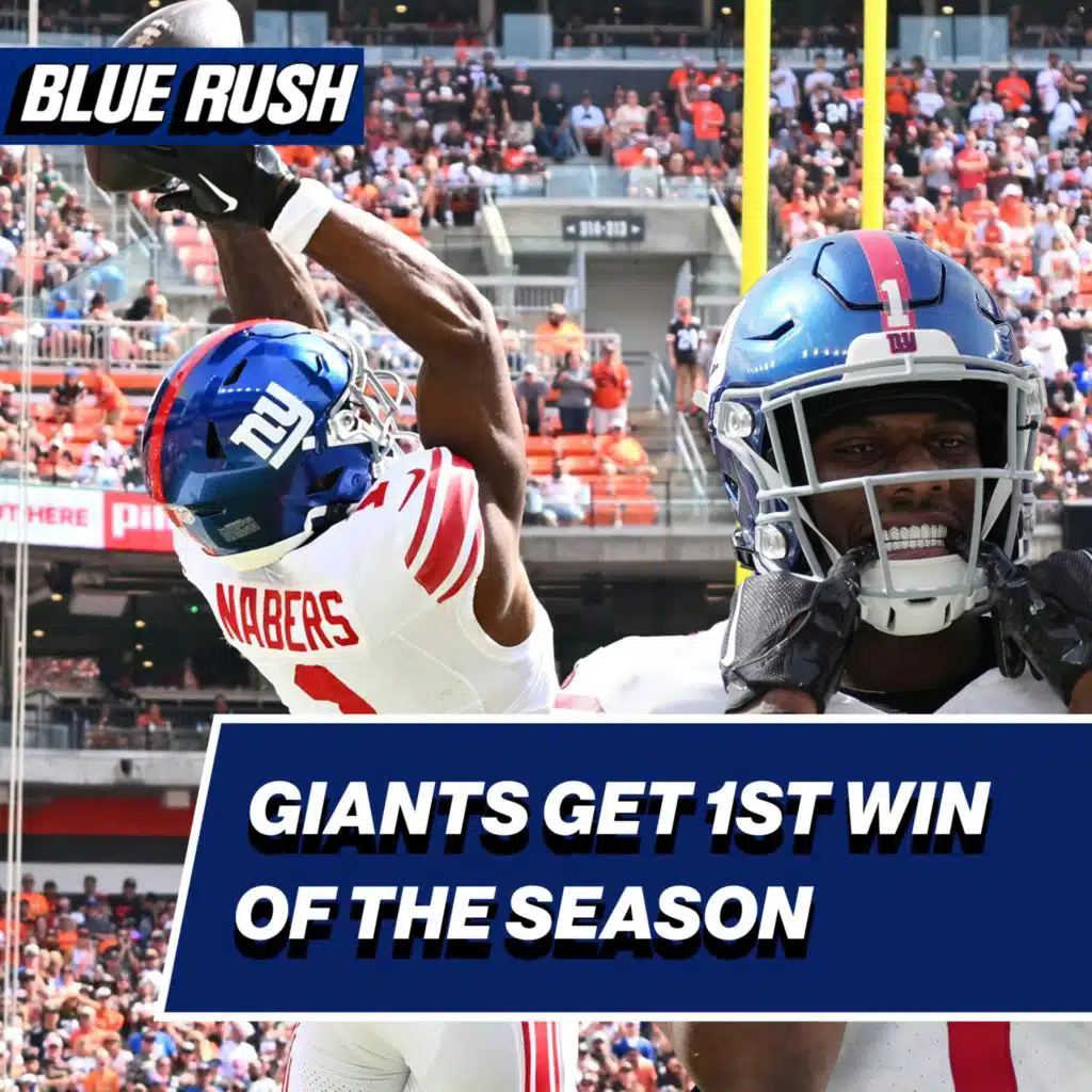Giants get 1st win of the season defeat Browns 21-15 | Blue Rush postgame live show