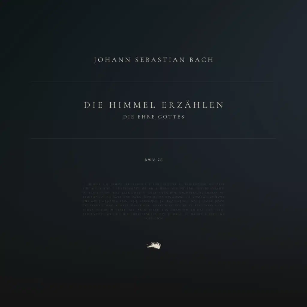 Die Himmel erzählen die Ehre Gottes, BWV 76