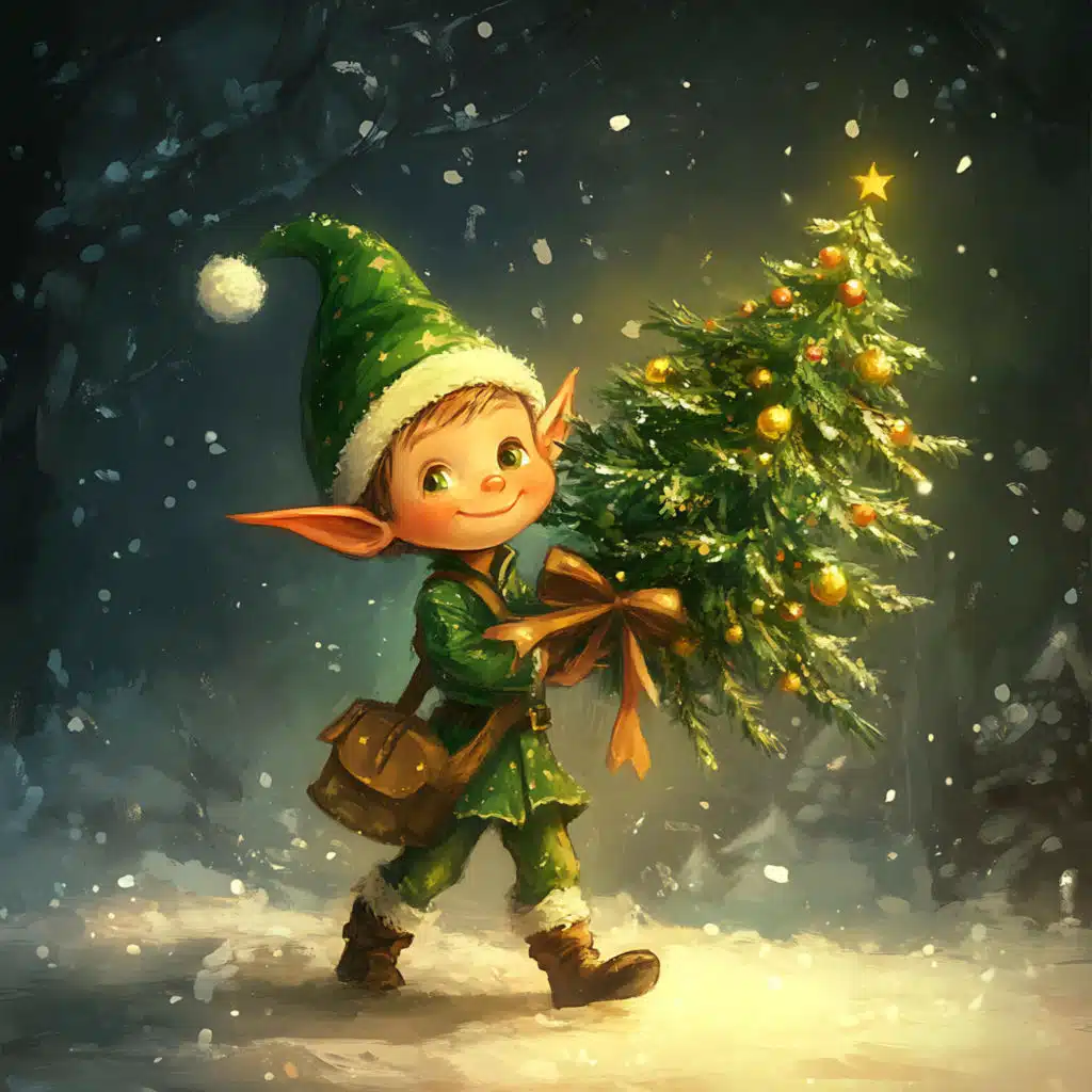 Santa’s Winter Christmas Morning