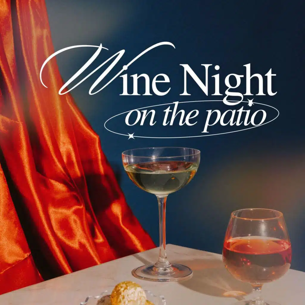 wine night on the patio