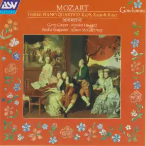 Mozart: 3 Piano Quartets, K478, K493, K452