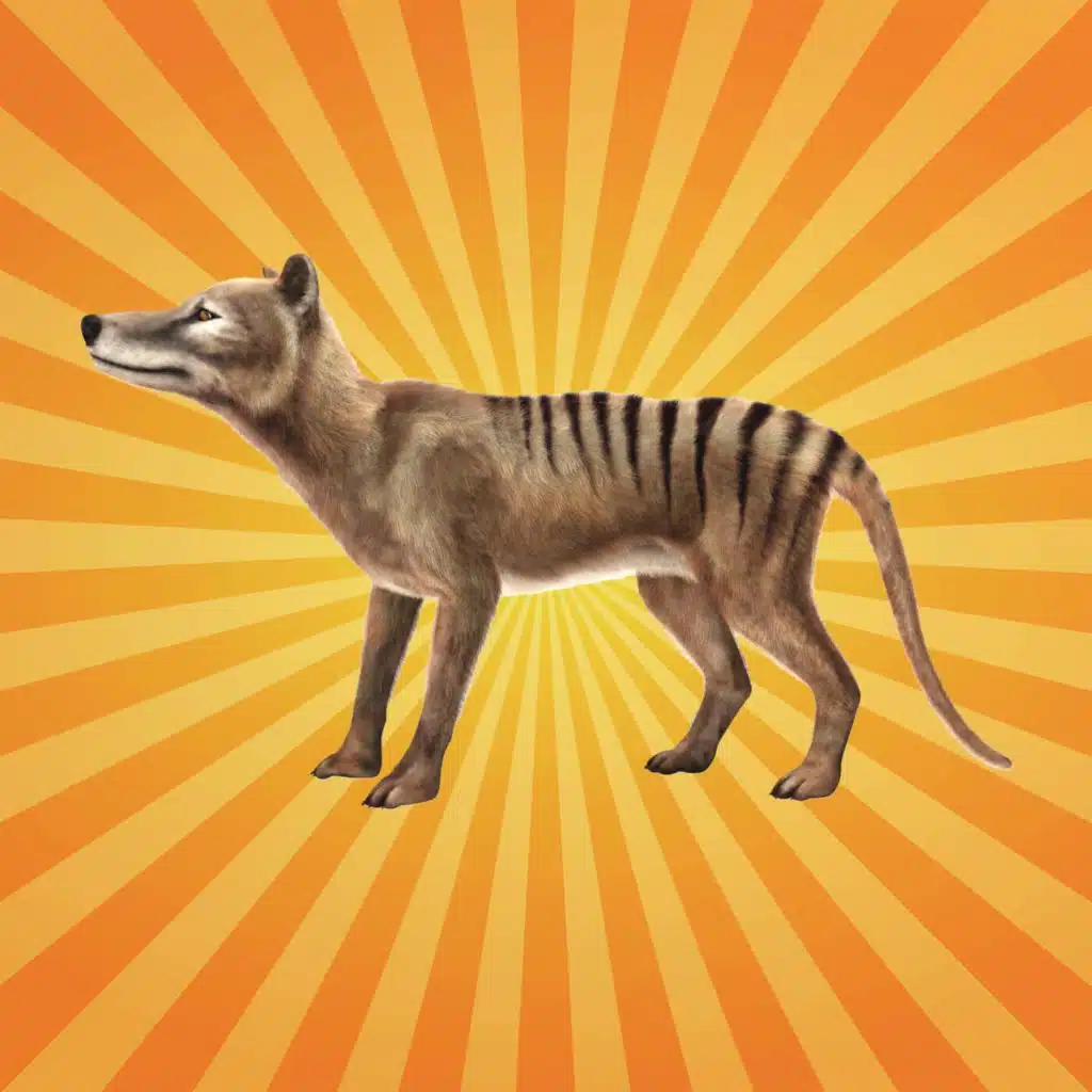Le thylacine porte ses bébés... sous sa queue !