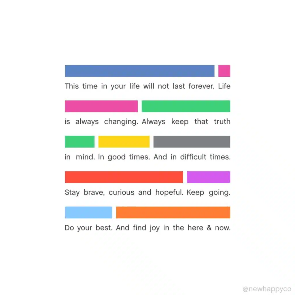 Life is always changing