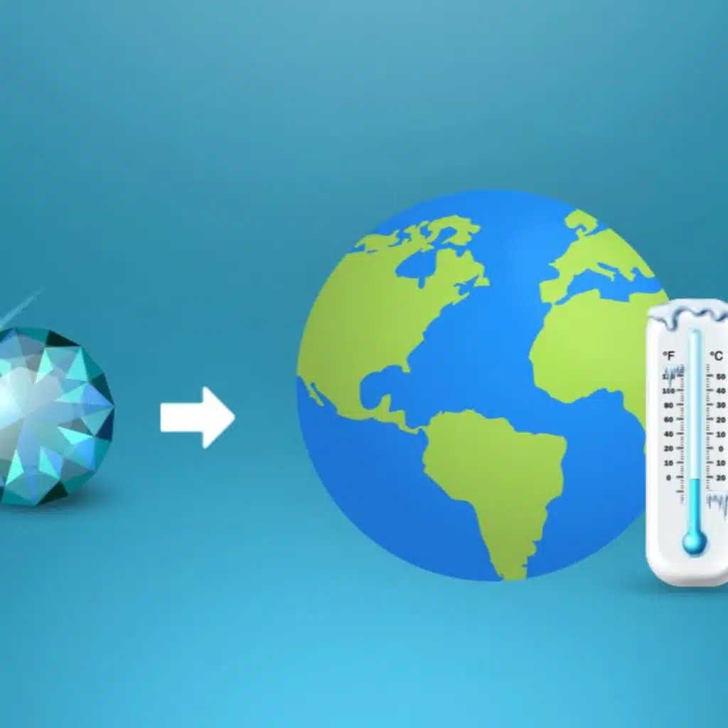 Can diamonds cool the earth?