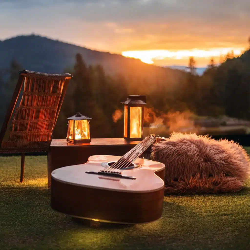 Fireside Guitar Calm: Relaxation Amidst the Embers