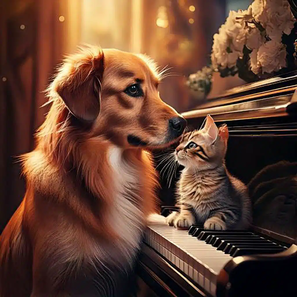 Melodic Pets: Calming Piano Sounds