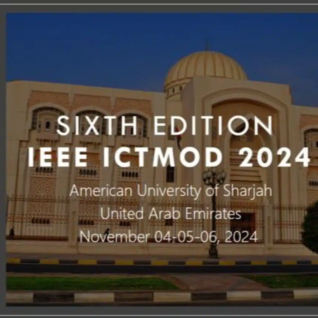 Future of Disruptive Tech & Sustainability with Dr. Malick Ndiaye at IEEE ICTMOD 2024