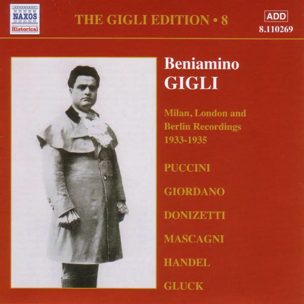 Gigli, Beniamino: Gigli Edition, Vol.  8: Milan, London and Berlin Recordings (1933-1935)