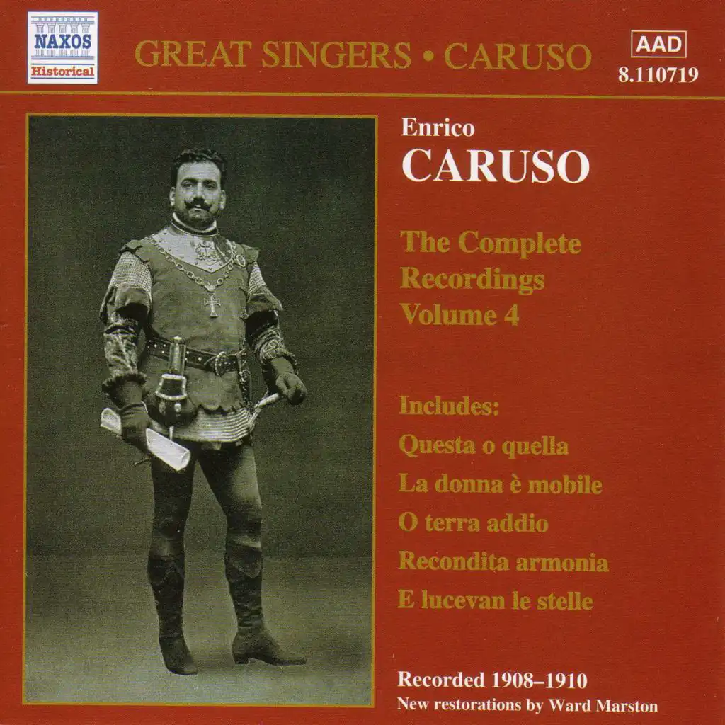 Caruso, Enrico: Complete Recordings, Vol.  4 (1908-1910)