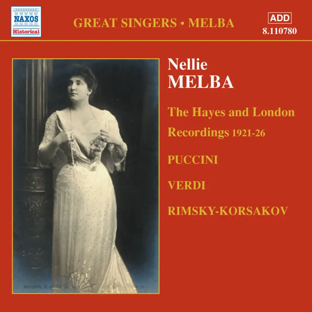 MELBA, Nellie: London and Middlesex Recordings (1921-1926)