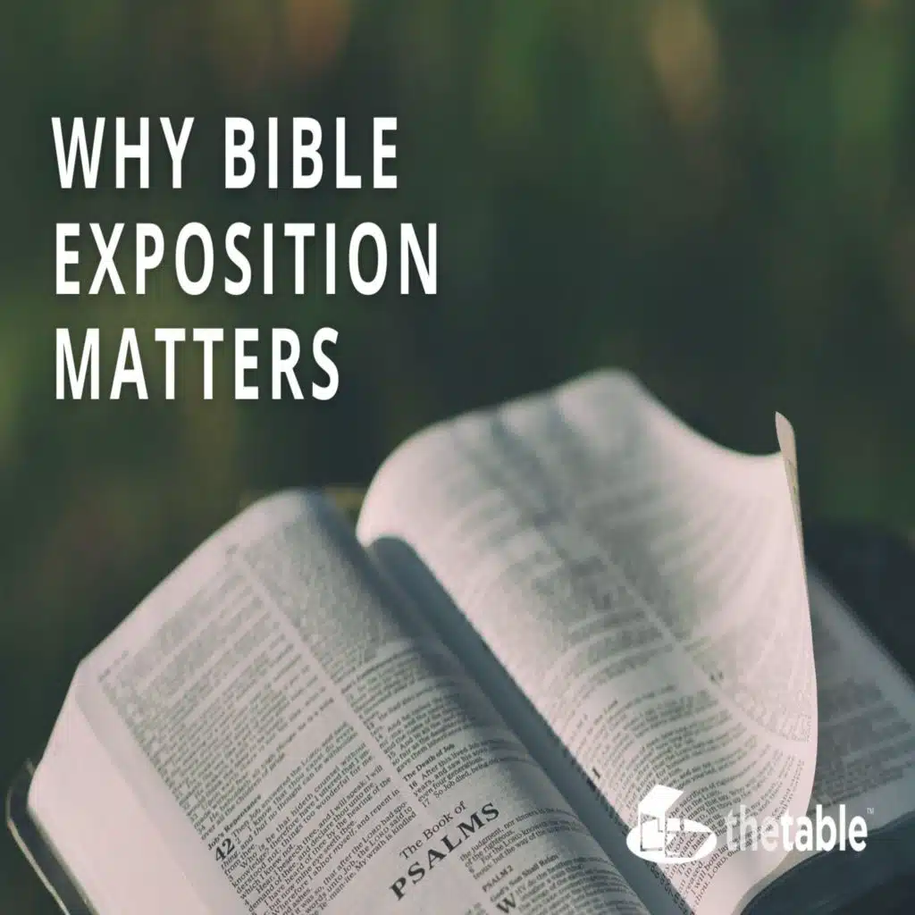 Why Bible Exposition Matters
