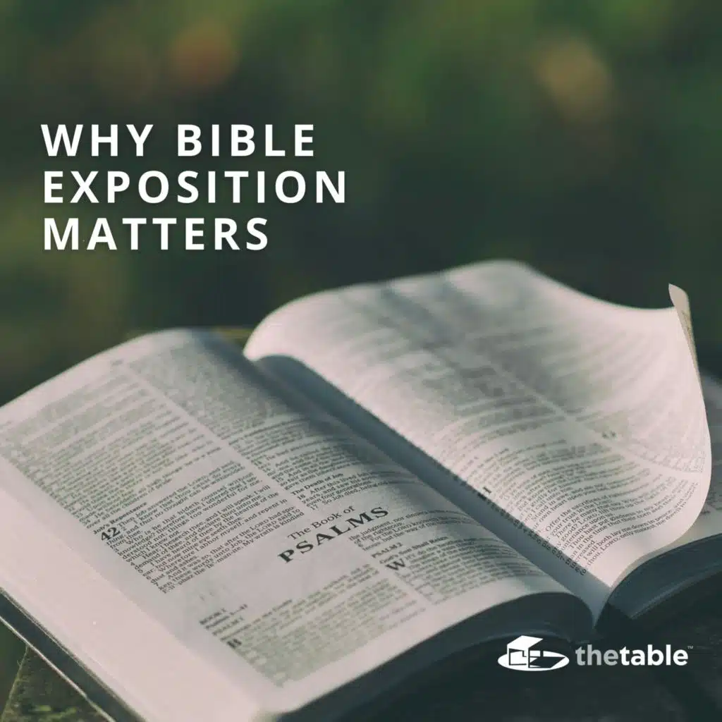 Why Bible Exposition Matters