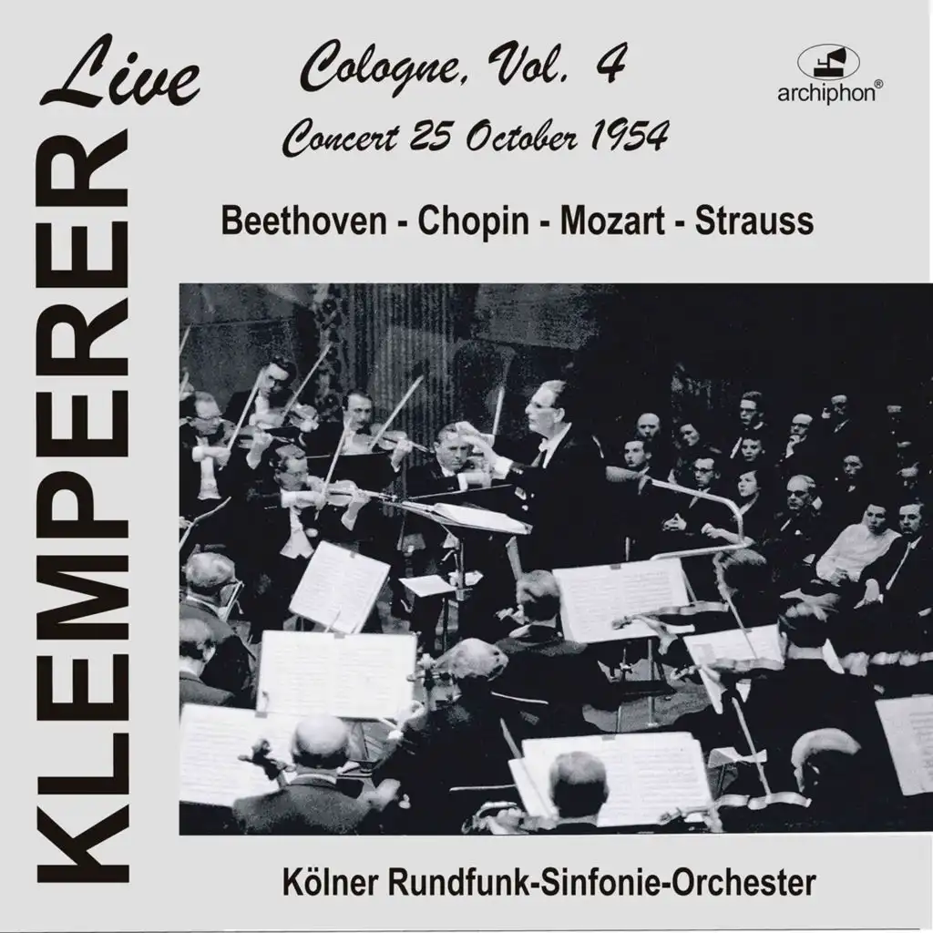 Klemperer Live: Cologne, Vol. 4 – Concert 25 October 1954 (Historical Recording)