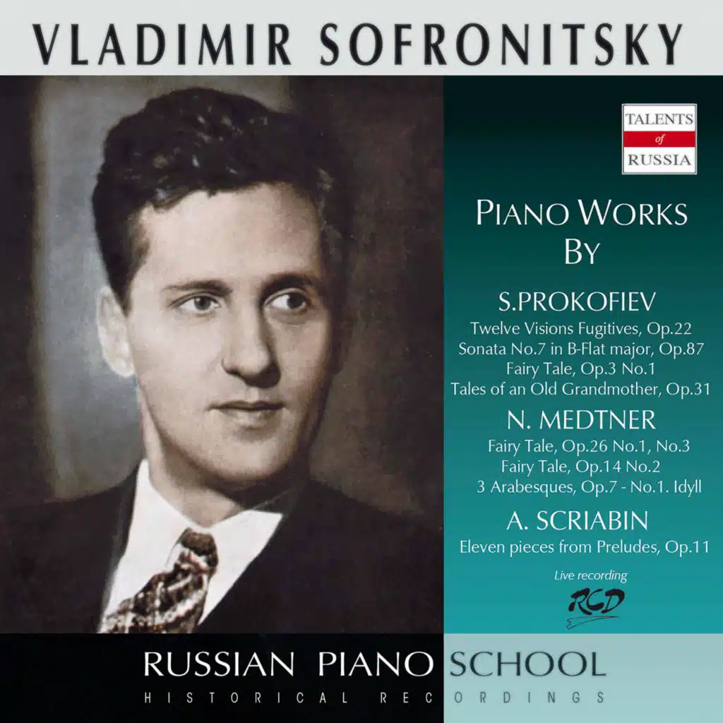 Prokofiev, Medtner, & Scriabin: Piano Works (Live)