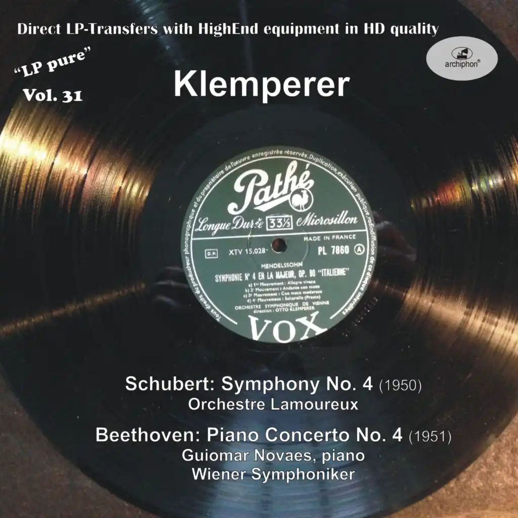 Orchestre des Concerts Lamoureux & Otto Klemperer