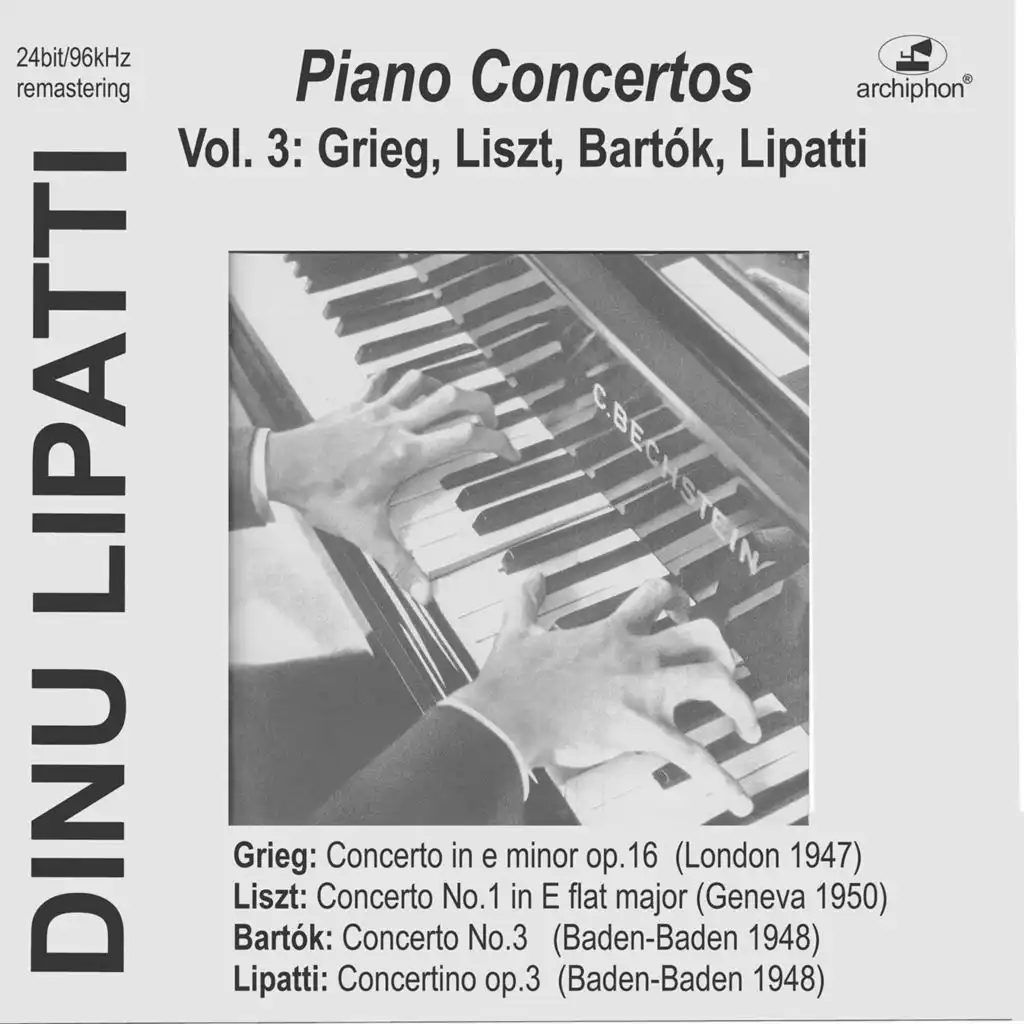 Dinu Lipatti & Orchestre de la Suisse Romande & Ernest Ansermet