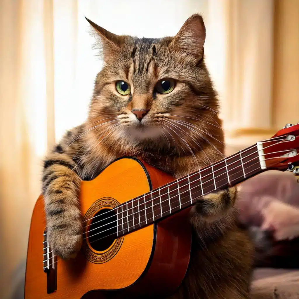 Guitar Cat Calm