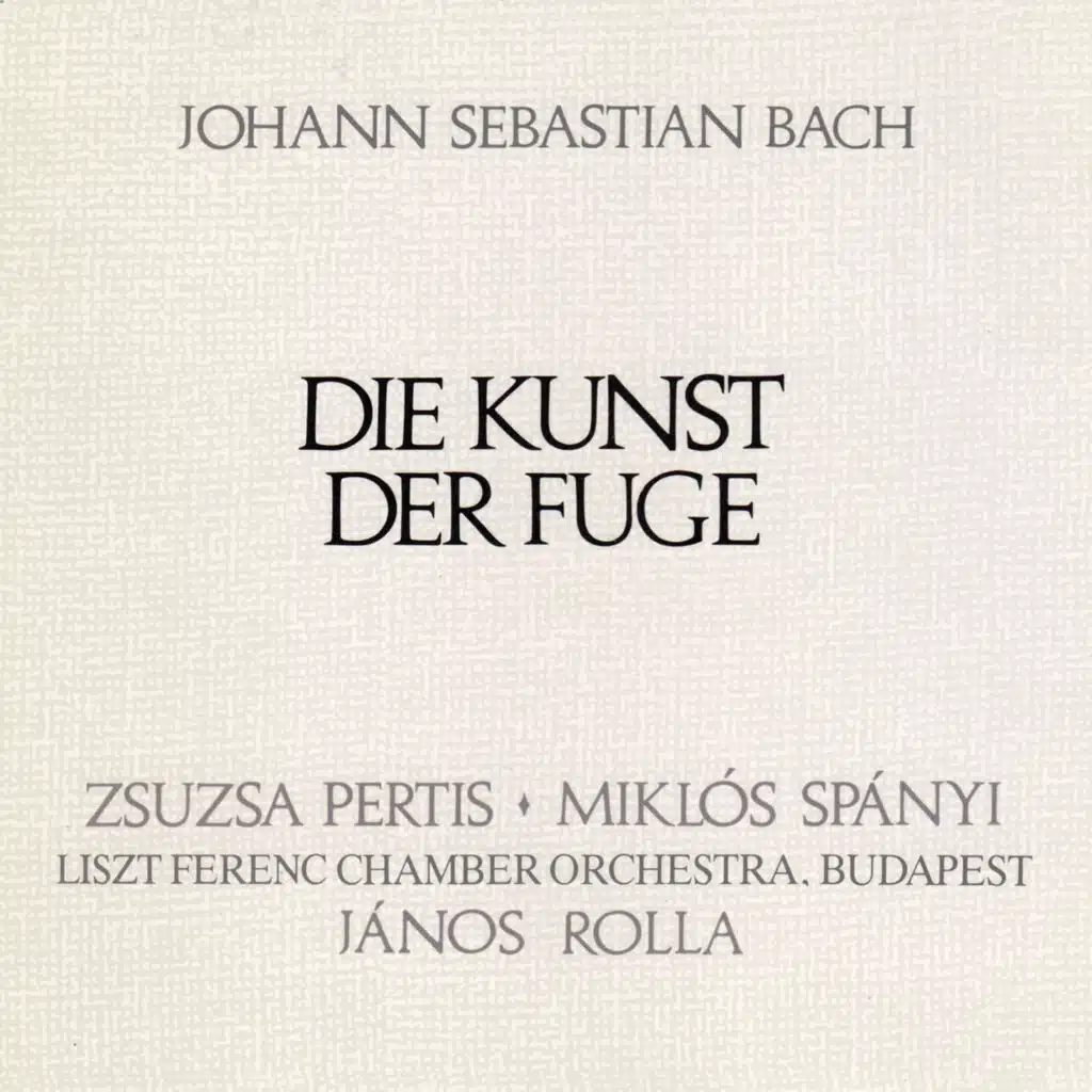 Bach, J.S.: Kunst Der Fuge (Die) (Arr. for String Orchestra)