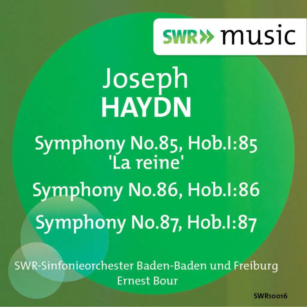 Haydn: Symphonies Nos. 85-87