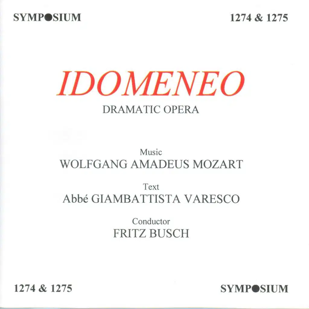 Idomeneo, K. 366, Act III Scene 2: Duet.  Spiegarti non poss'io (Ilia, Idamante)