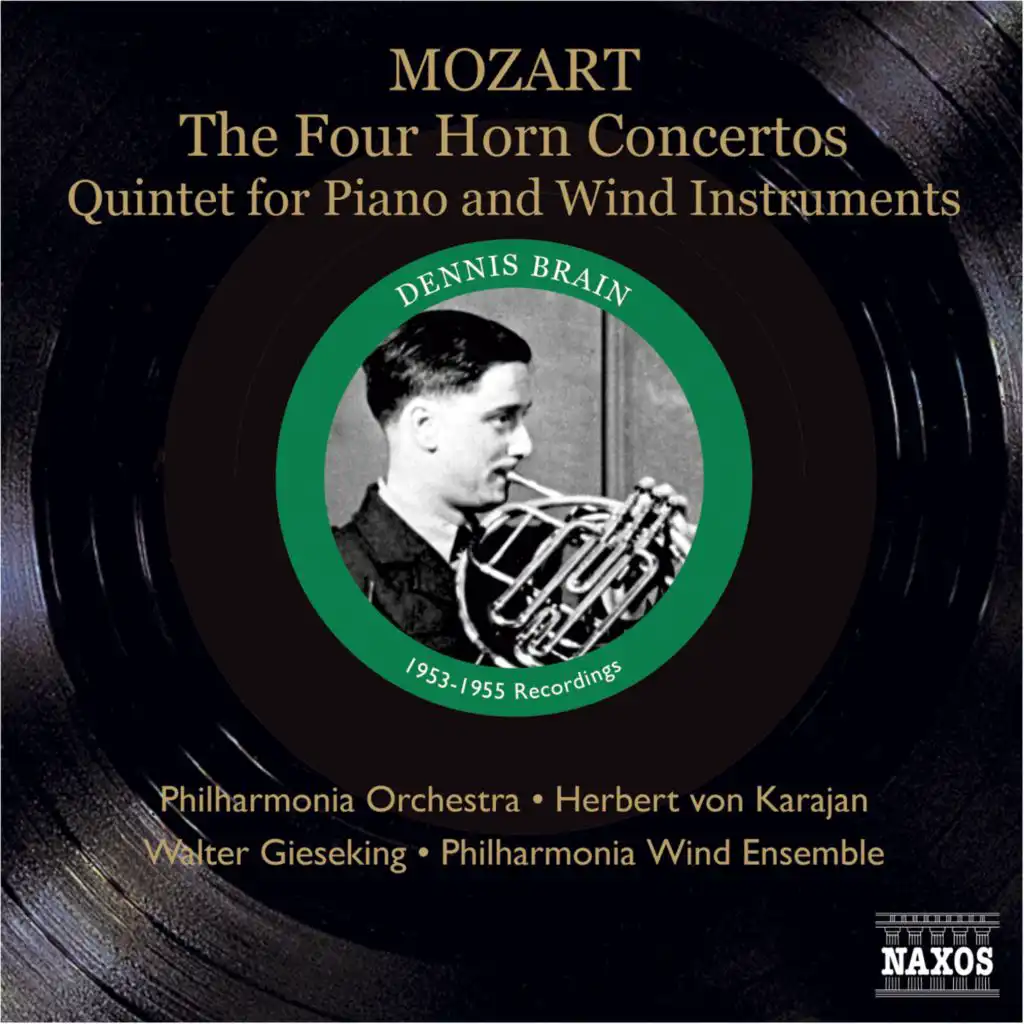 Mozart: Horn Concertos Nos. 1-4 / Piano and Wind Quintet (Brain, Karajan, Gieseking) (1953, 1955)