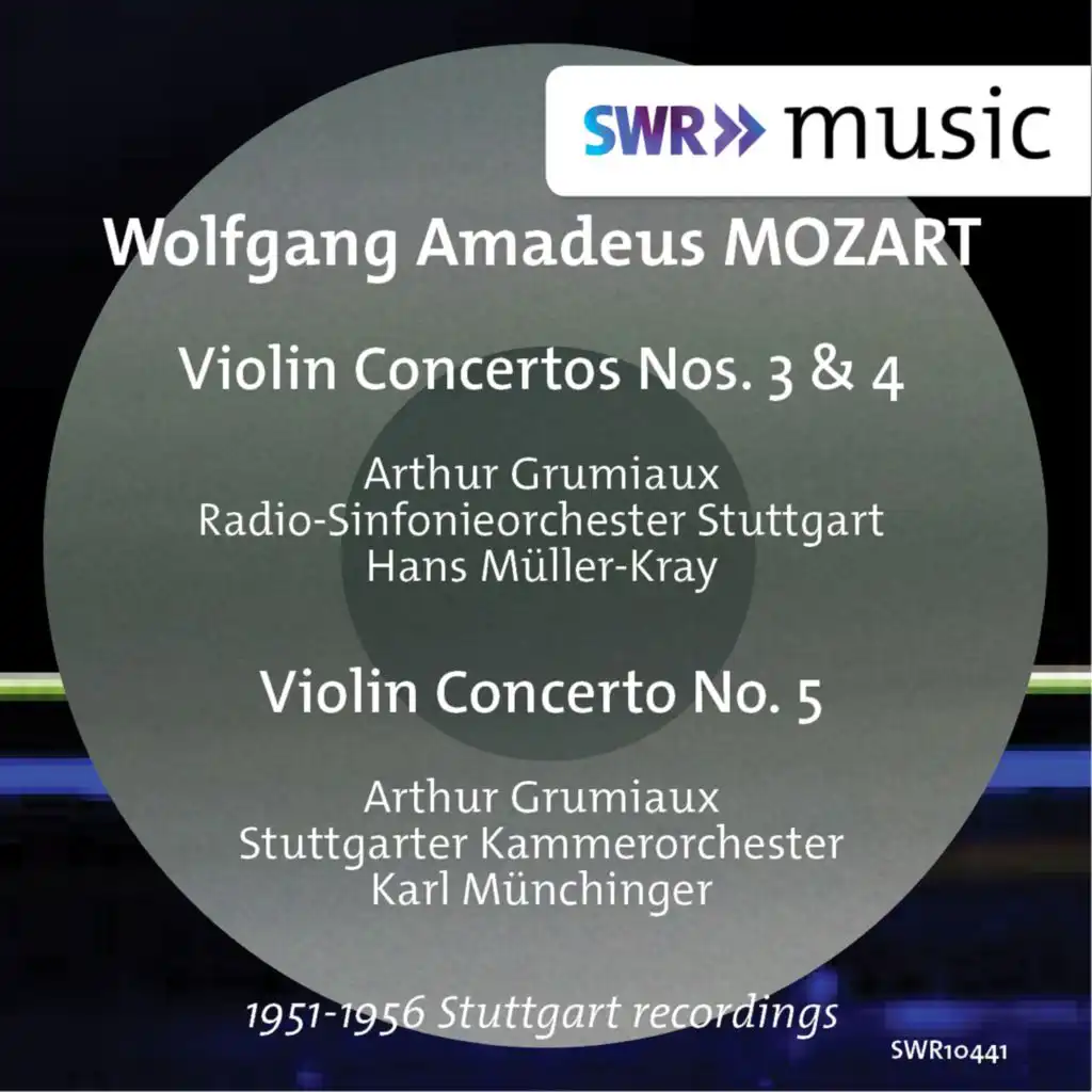 Mozart: Violin Concertos Nos. 3, 4 & 5