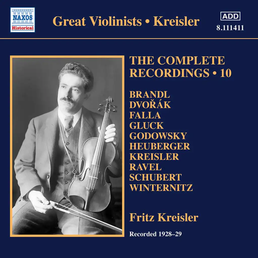 Zigeunermelodien, Op. 55, B. 104: No. 4, Songs My Mother Taught Me (Arr. F. Kreisler for Violin & Piano)