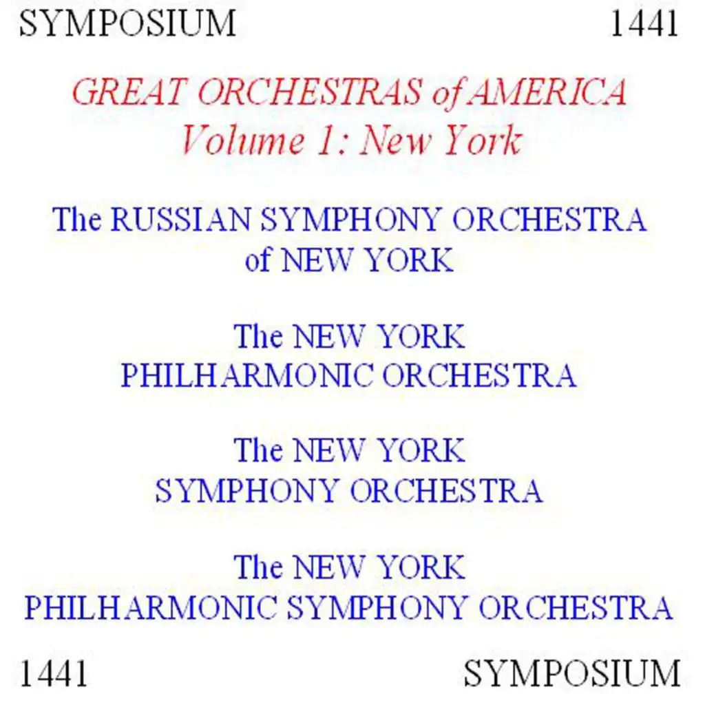 New York Philharmonic Symphony Orchestra & Willem Mengelberg