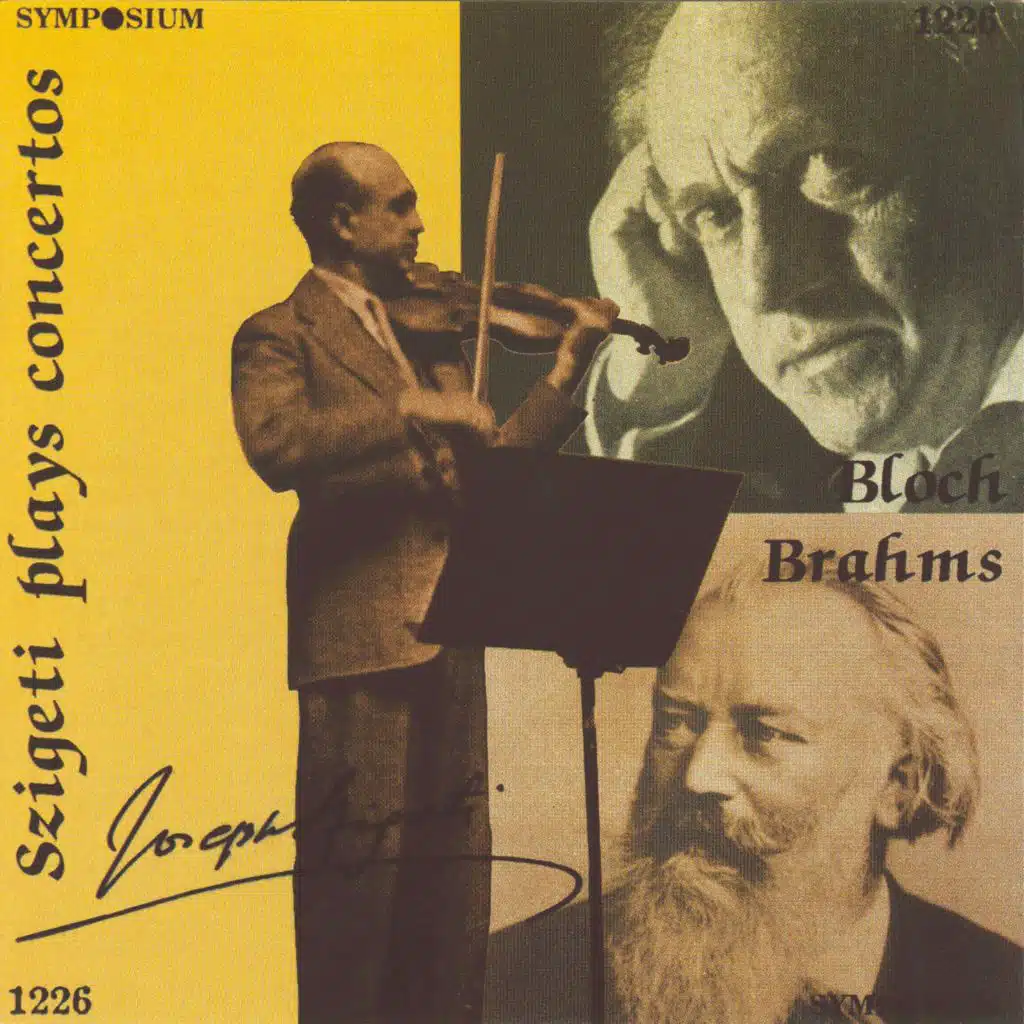 Joseph Szigeti, Orchestre de la Société des Concerts du Conservatoire & Charles Munch