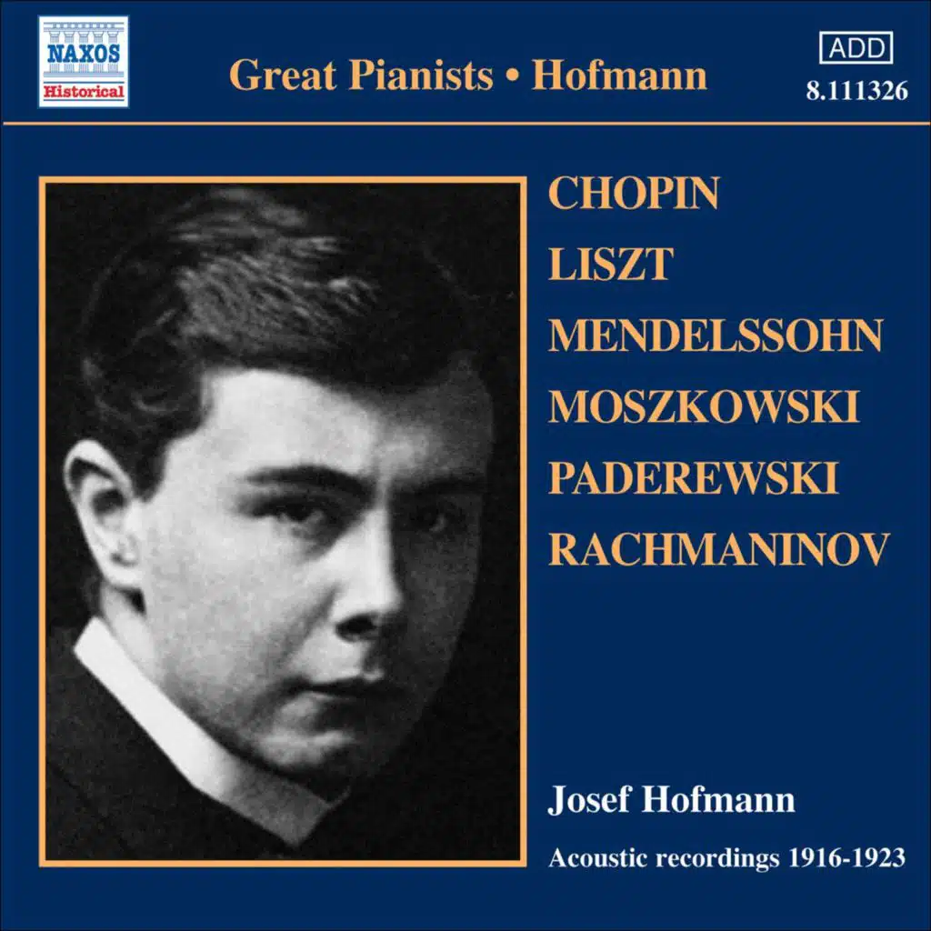 Hofmann, Josef: Historical Recordings (1916-1923)