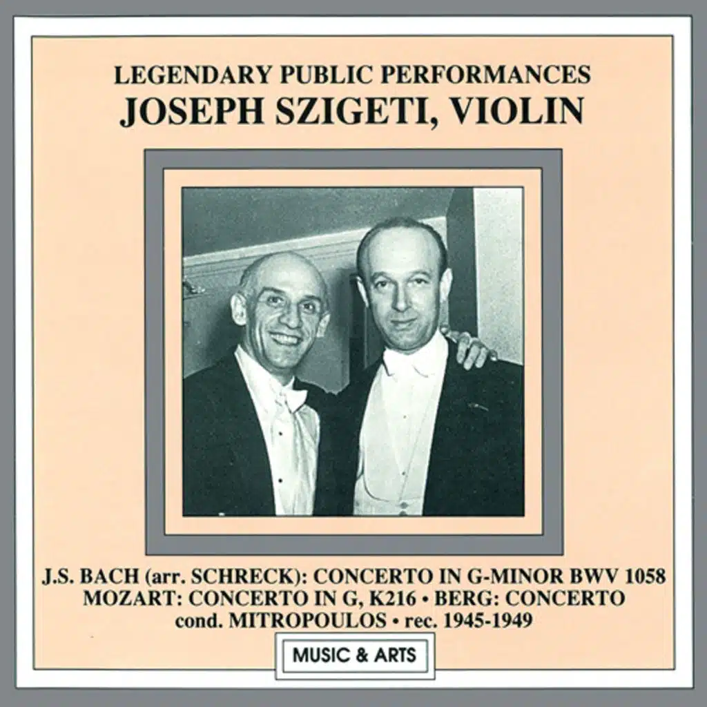 Harpsichord Concerto in F Minor, BWV 1056 (Arr. for Violin & Orchestra by Gustav Schreck): I. Allegro (Live)