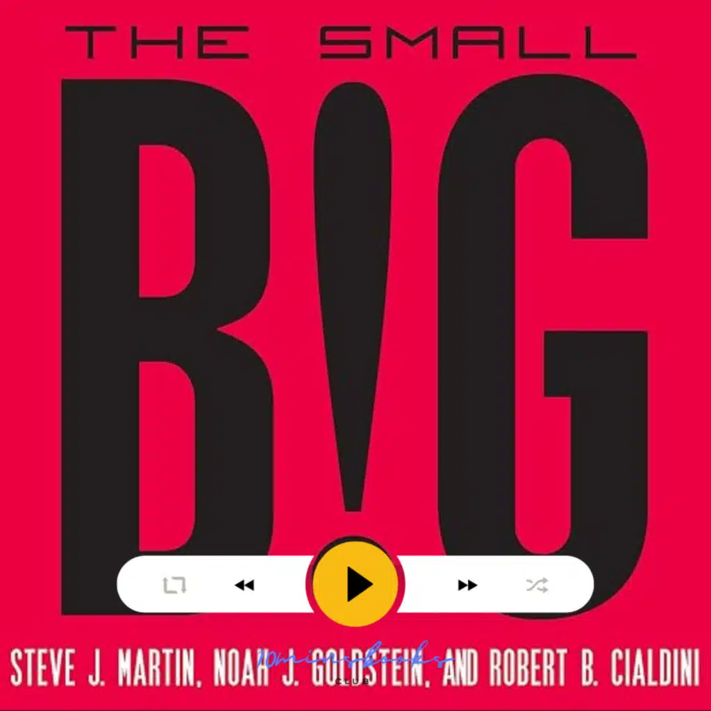 The small BIG: small changes that spark big influence, Steve J. Martin, Noah Goldstein, Robert Cialdini