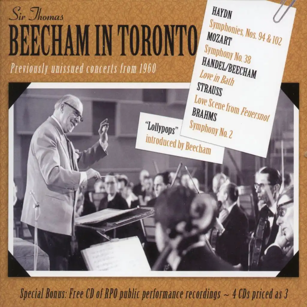 Toronto Symphony Orchestra & Thomas Beecham