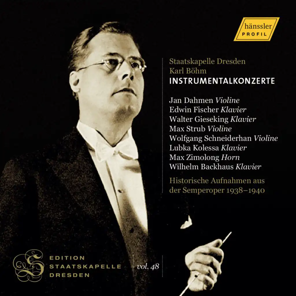 Walter Gieseking / Staatskapelle Dresden / Karl Böhm