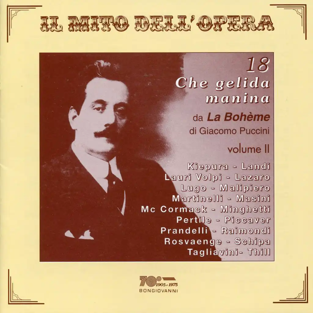 La bohème, Act I: Che gelida manina! (performed by Lugo)