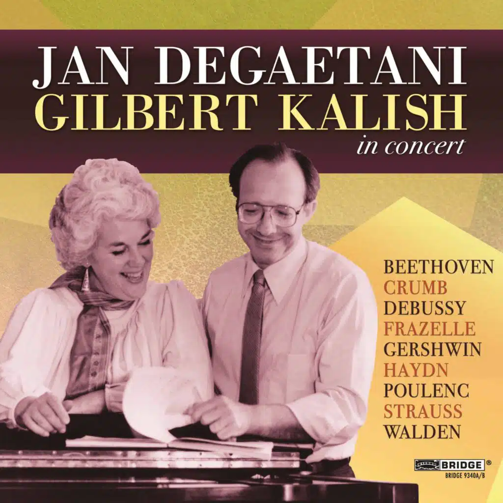 Jan DeGaetani and Gilbert Kalish