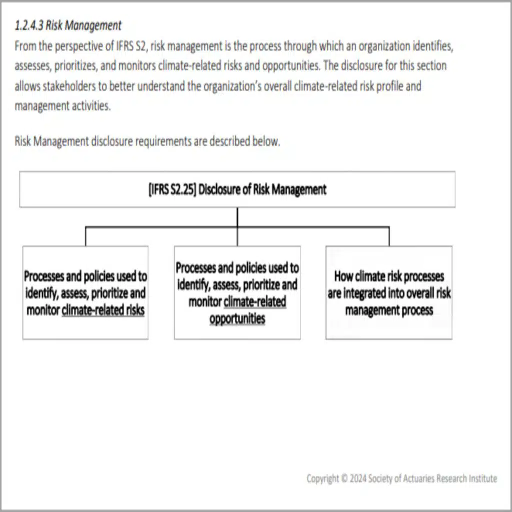 Implications for Actuaries - ISSB & Global Climate-related Financial Disclosure Standards