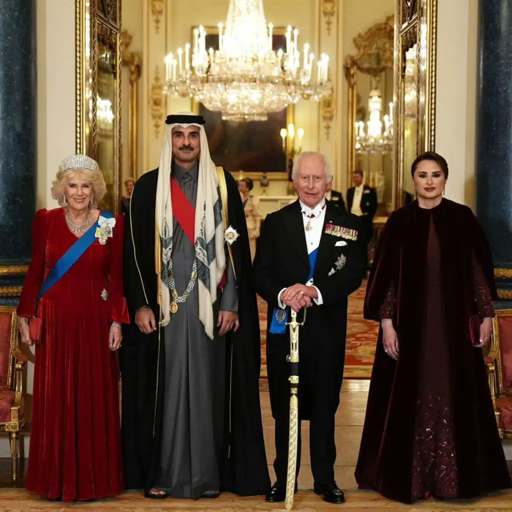 Kate and Camilla share the load of Qatar state visit