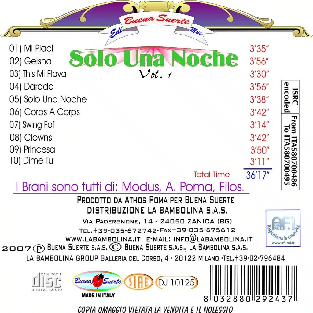 Solo Una Noche Vol. 1