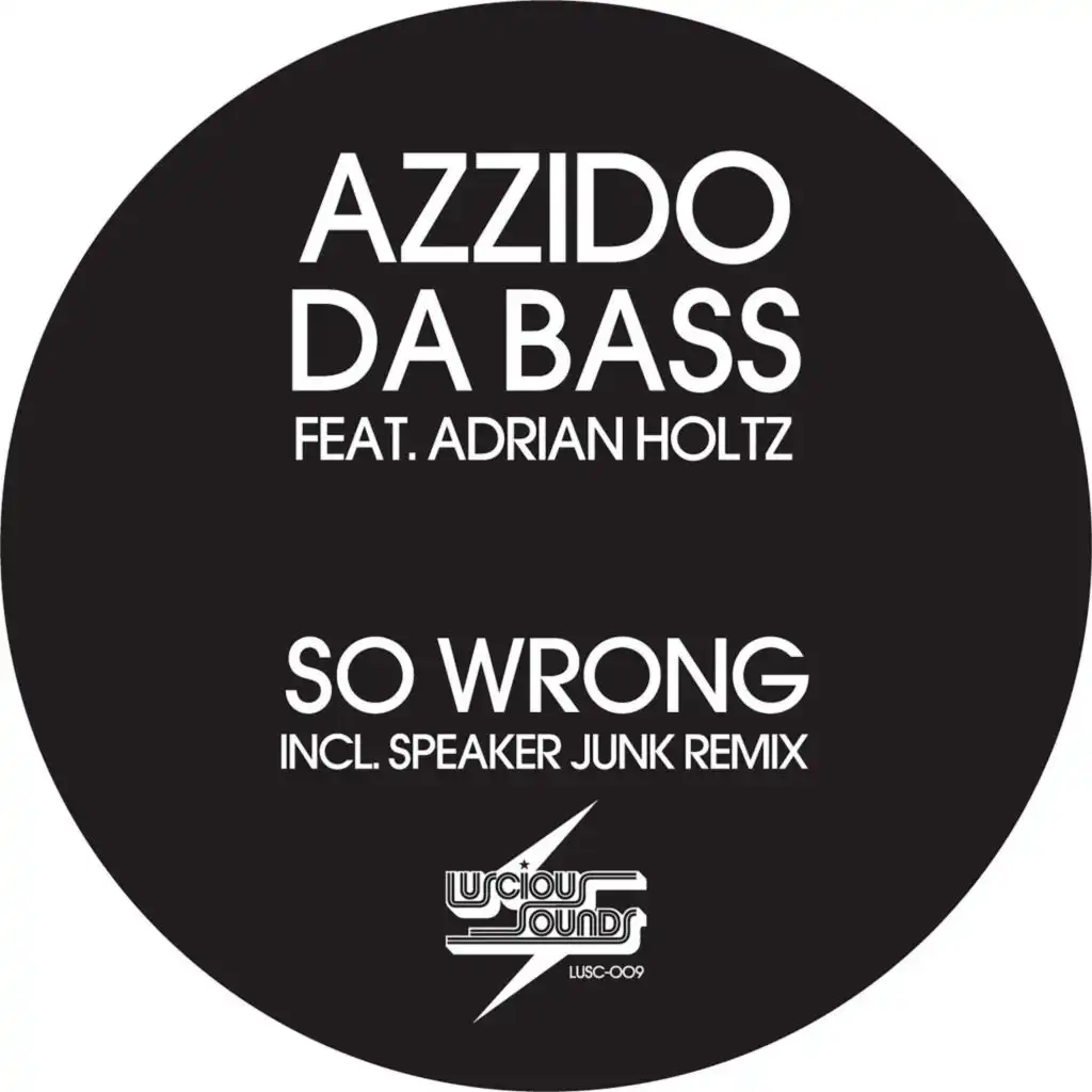 So Wrong (Azzido Da Bass NFF Mix) [feat. Adrian Holtz]