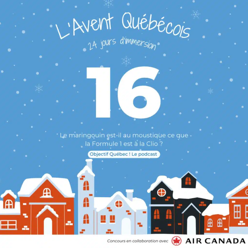L'Avent Québécois #16 : Le maringouin est-il au moustique ce que la Formule 1 est à la Clio ?