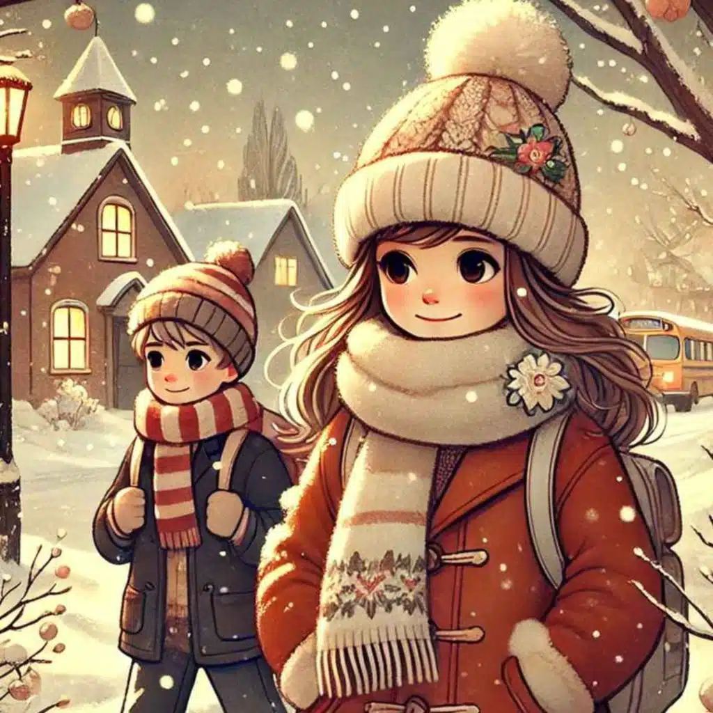 001 | Beginner - Short Story: The Cold Walk to school [English Listening Practice]