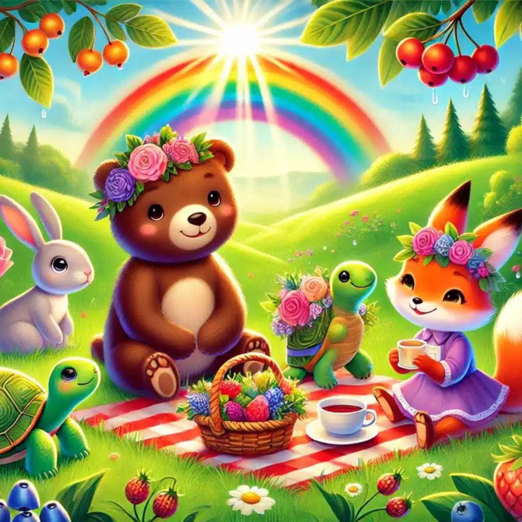 101 | Beginner - Short Story: The Rainbow Picnic [English Listening Practice]