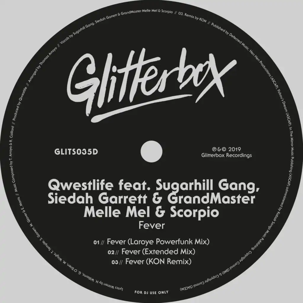 Fever (KON Remix) [feat. Sugarhill Gang, Siedah Garrett & GrandMaster Melle Mel & Scorpio]