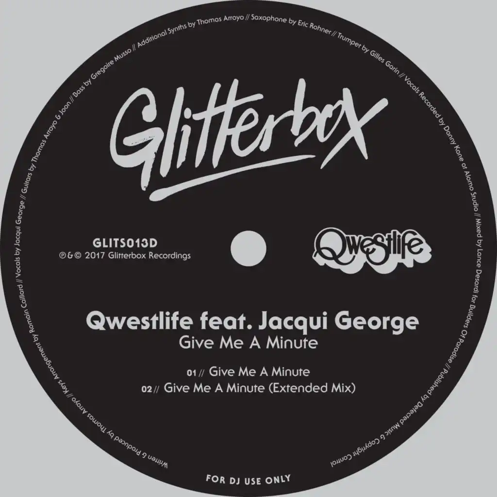 Give Me A Minute (Extended Mix) [feat. Jacqui George]