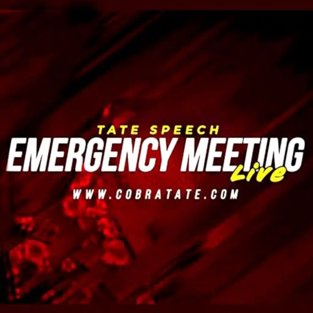 EMERGENCY MEETING TATE SPEECH