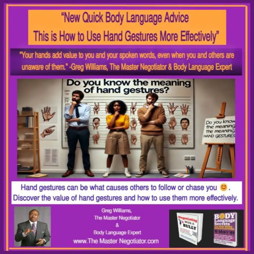 “New Quick Body Language Advice This is How to Use Hand Gestures More Effectively”