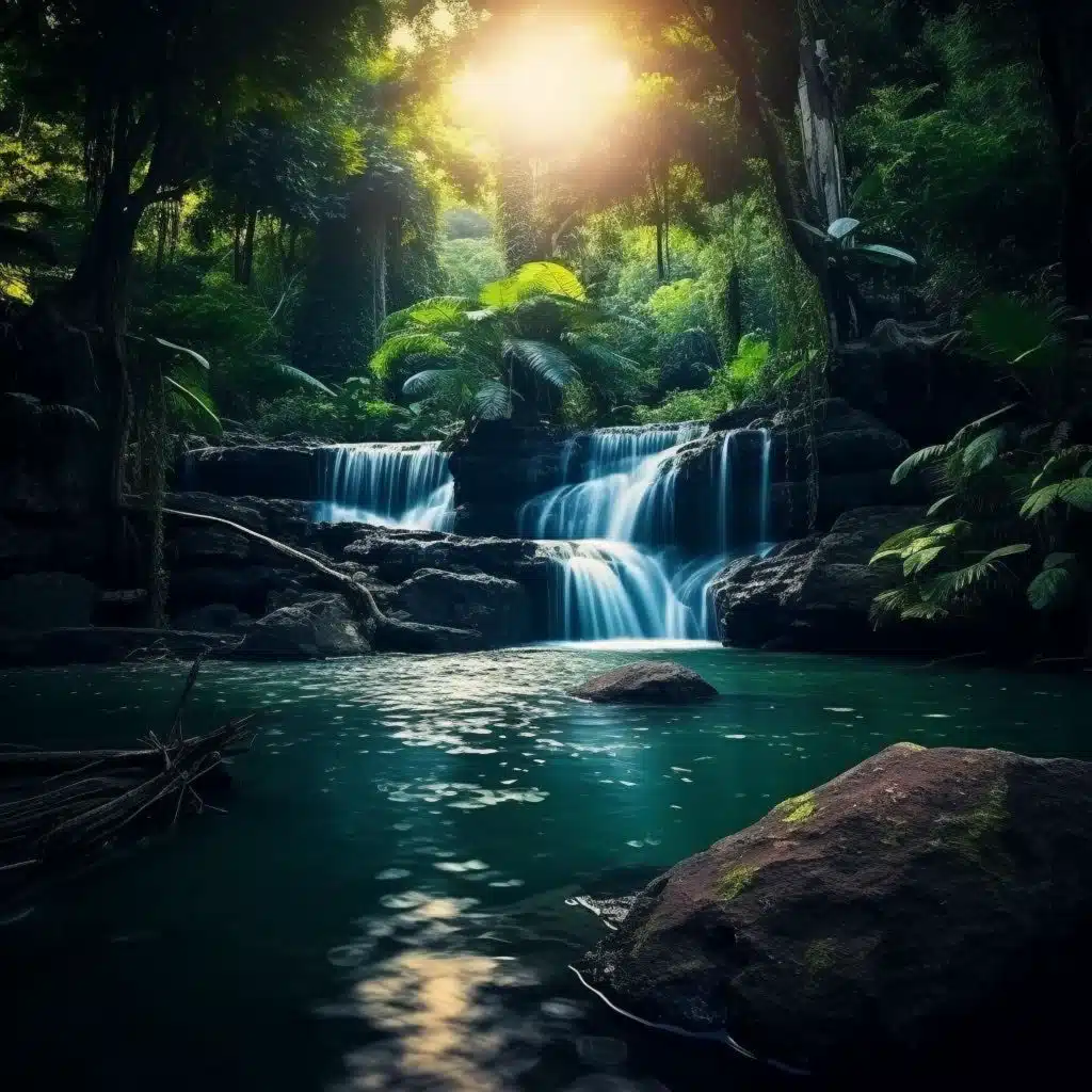 Relax 1 Hour  ASMR Relaxing Nature Sounds Sleep Calming Water Sound Forest Bird Song Waterfall